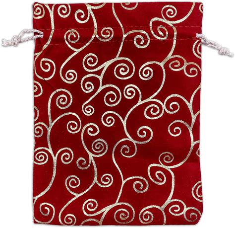 red velvet gift bags